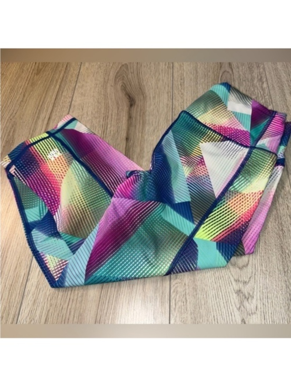Victoria’s Secret sport vsx blue knockout capri crop cropped leggings tights